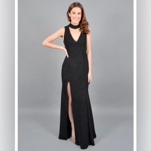 Gorgeous Betsy & Adam Midnight Blue Sparkle Gown *Jessica Rabbit*
